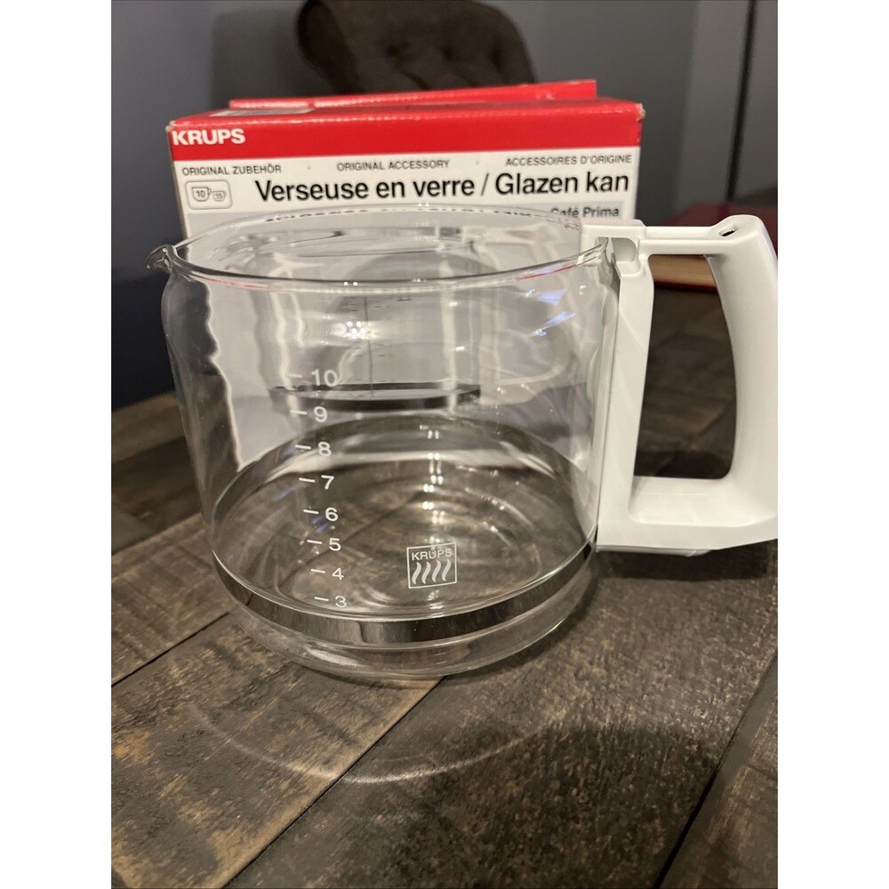 Krups ︱ Replacement Carafe ︱Original White Handle︱ T10 Cup Aroma ︱NEW